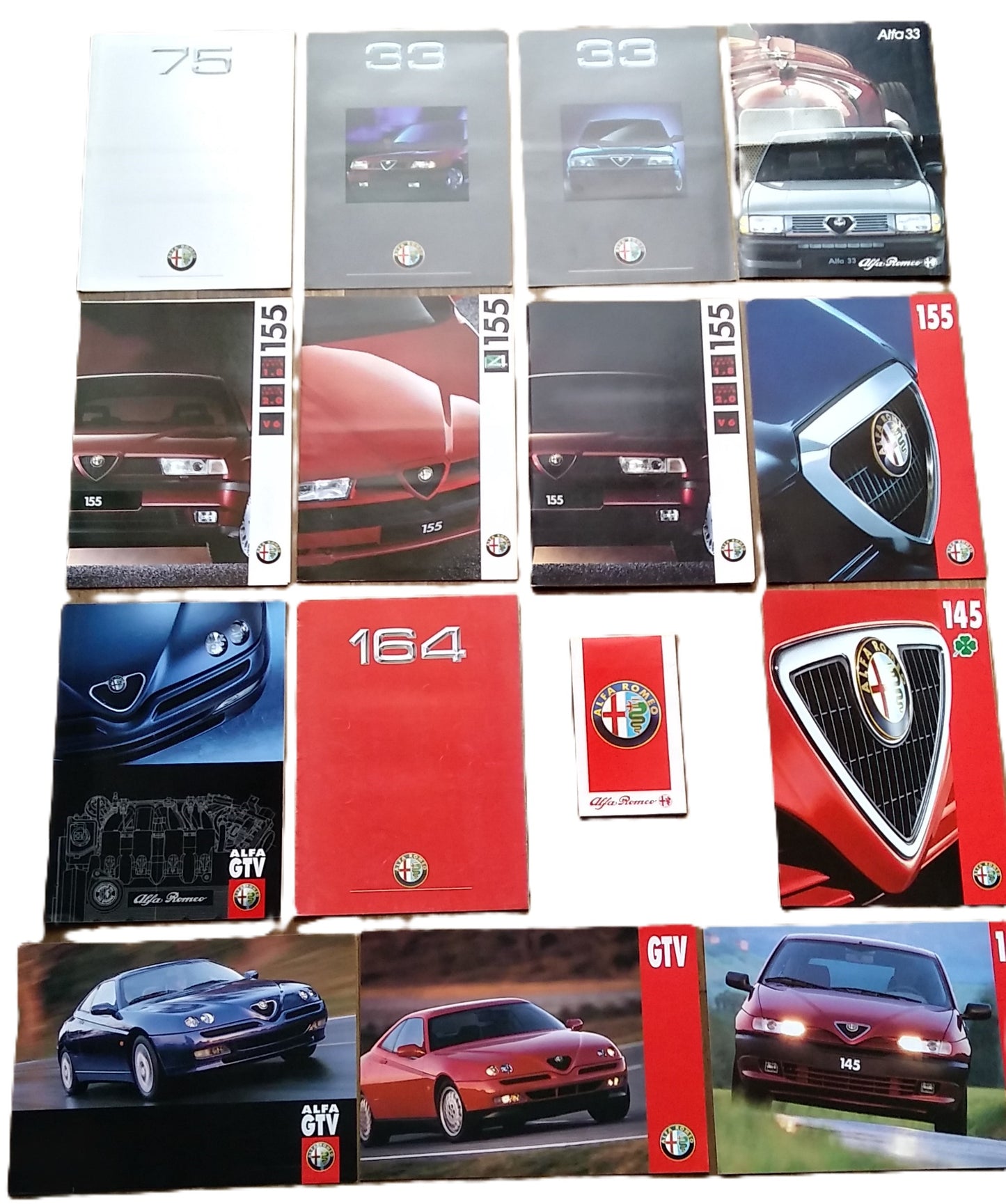 Alfa Romeo Lotto Brochure/Depliant Originali decennio 80/90