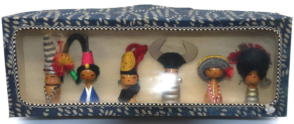 Bamboline folkloristiche Asiatiche-Epoca: anni 80