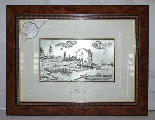 Paysage sur plaque d'argent de Castellani pour Acca-Epoca : 1999/2000