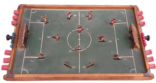 Calcetto a molle da tavolo anno 1950 in legno e latta