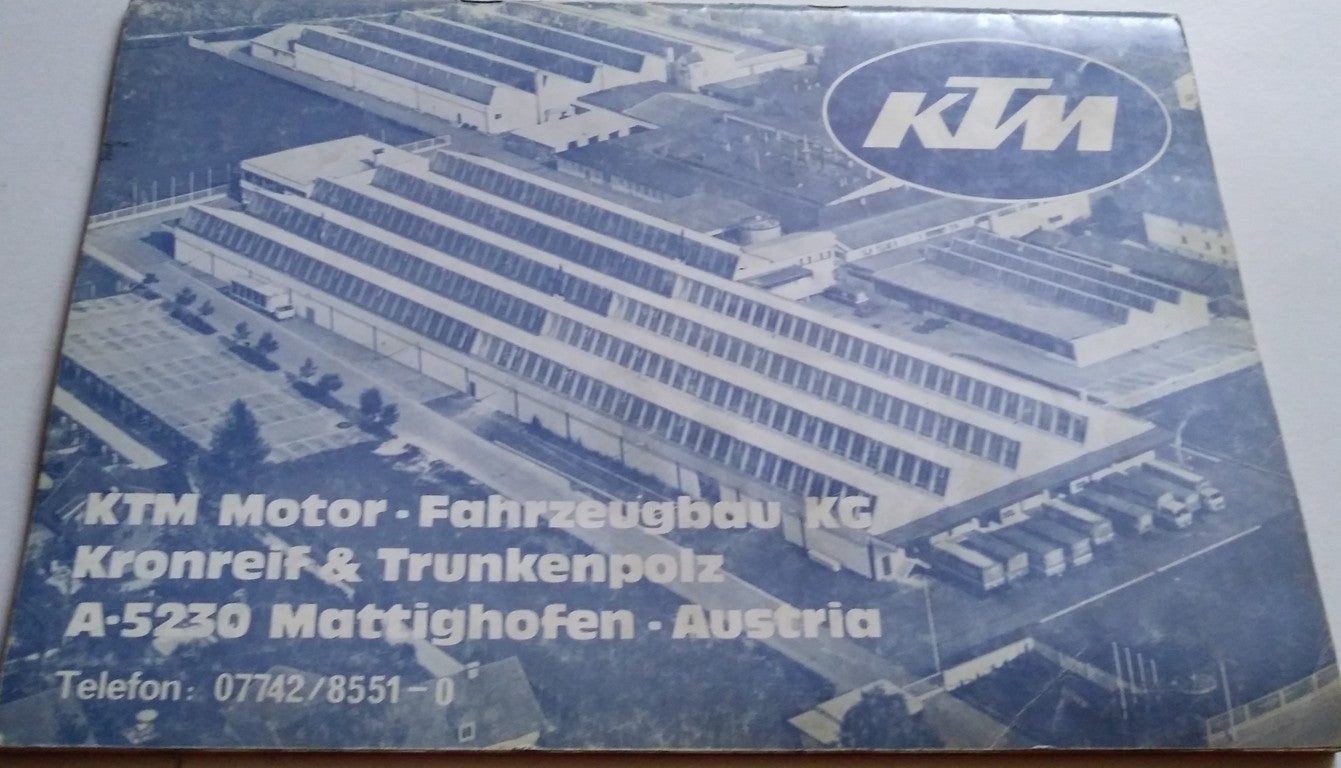 Original Spare Parts Catalog KTM MC80-GS80 - Period: 1979