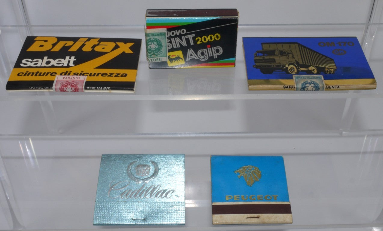 Set No. 3 - Vintage Matchboxes - Automotive - 5pcs - Period: 1970/80/90