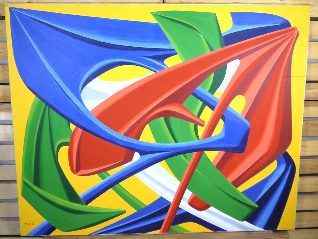 Quadro Astratto Monumentale 150x120 cm – Giorgio Mazzetti – Opera Unica – Epoca: 1991