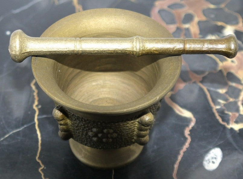 Antico piccolo Mortaio con Pestello-Spagna -Epoca:1950