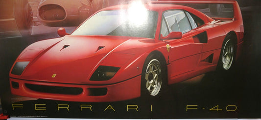 Vintage Ferrari F40 Poster by L.Patrignani - Period: 1989