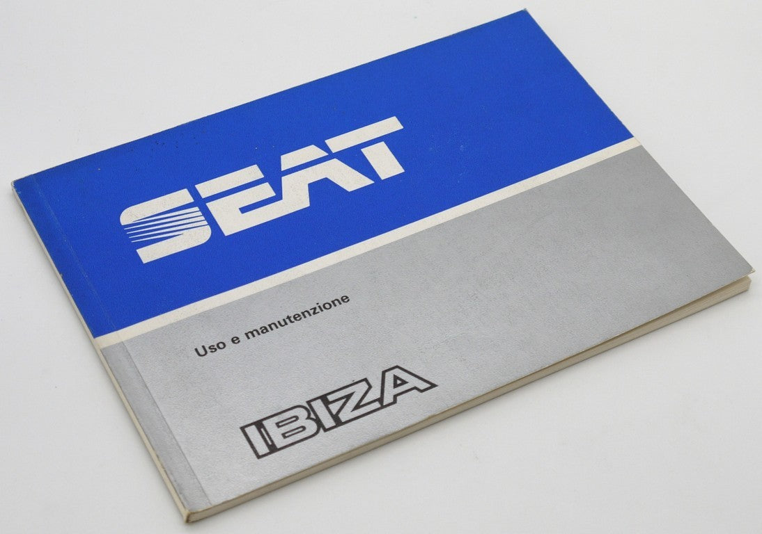 Manuel du propriétaire d'origine Seat Ibiza 1.2L/GL/GLX/1.5 GLX - Période : 1985