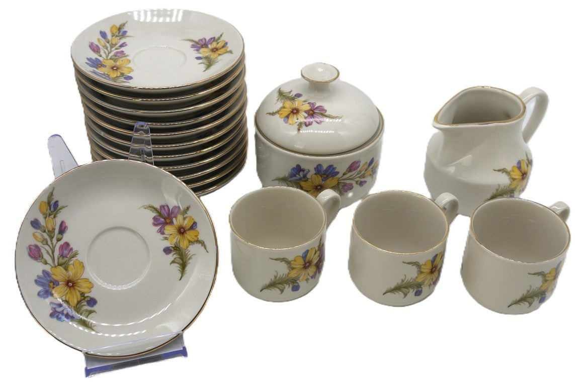 12-Piece Coffee Set - Tognana Porcelain Made in Italy - Period: 1970-1980