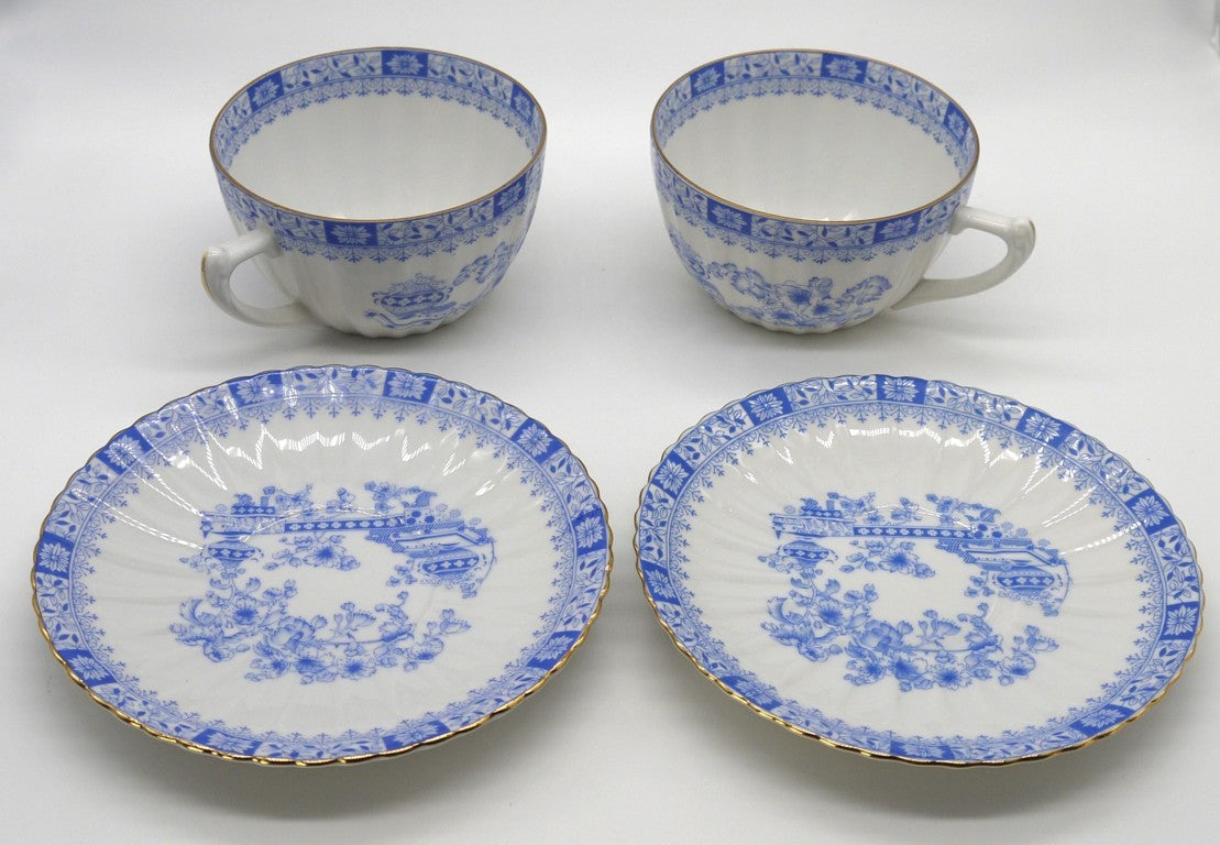 Tea/Milk Breakfast Set - 2 pieces - Seltmann Weiden Bavaria / China Blau - Period: 1980/90