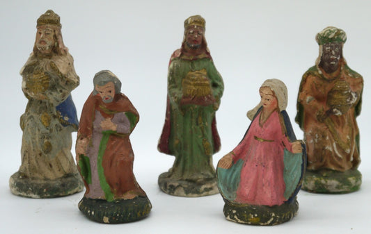 Statuine Presepe d'epoca A.P. Rovello Porro -Epoca:1940/1950