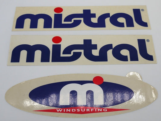 Stickers vintage Originali "Mistral" - 6 pz- Epoca:1985/1988