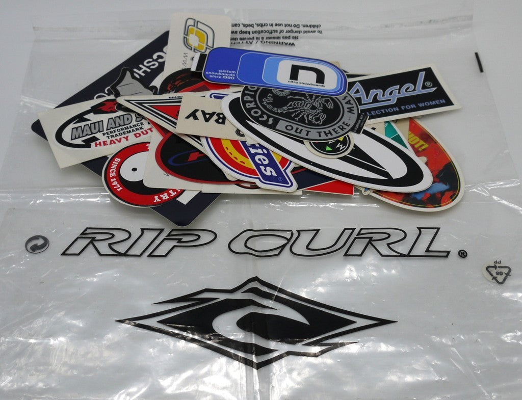 SuperSet d'autocollants vintage originaux « Riders Culture années 90 » - 30 pièces -