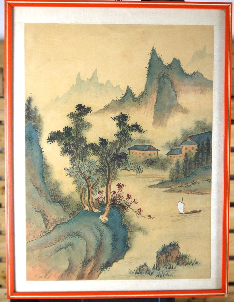 Paesaggi Shanshui vista frontale luce naturale
