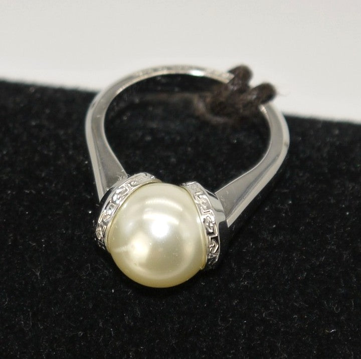 Anello da Donna Rebecca con Perla Bianca-cod-BHOABB62
