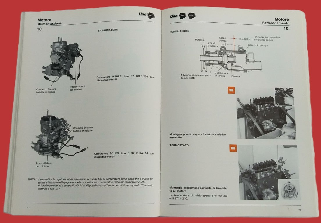 Manuel d'atelier d'origine Fiat Uno - Période : 1983