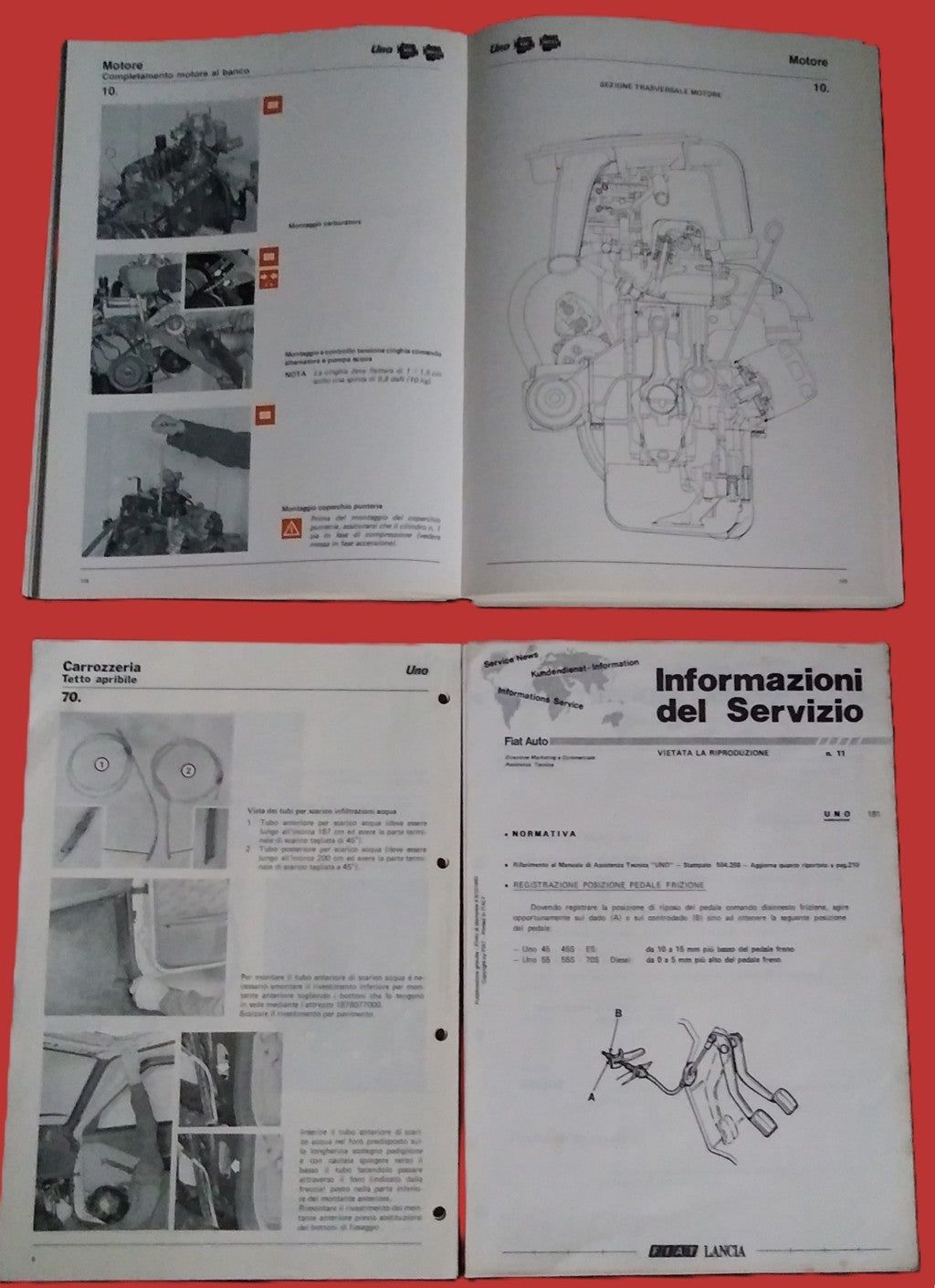 Manuel d'atelier d'origine Fiat Uno - Période : 1983