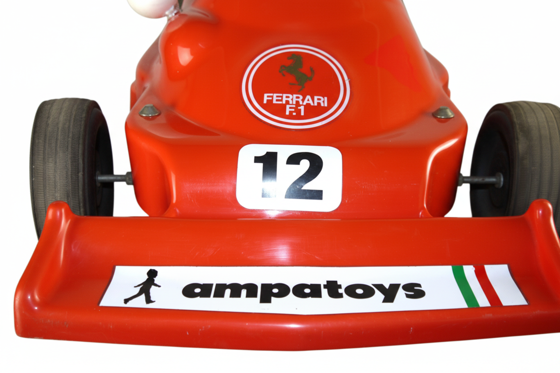 Ferrari F1 n.12 Ampatoys Pedal Car Vintage Epoca: Anni ’70/’80