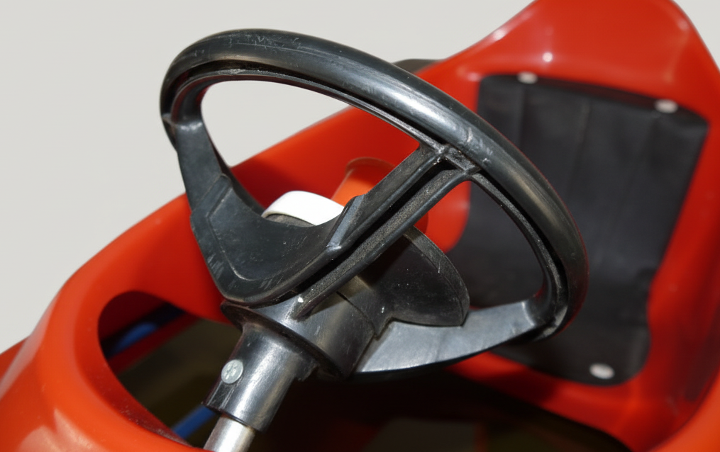 Pedal Car Ampatoys Ferrari F1 n.12 vintage dettaglio volante