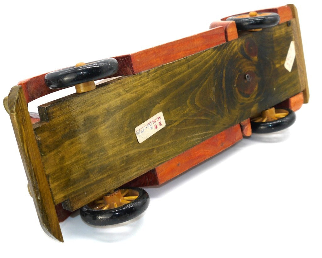 Automobile Giocattolo in Legno Intagliato – China-1993-handmade-dettaglio fondo