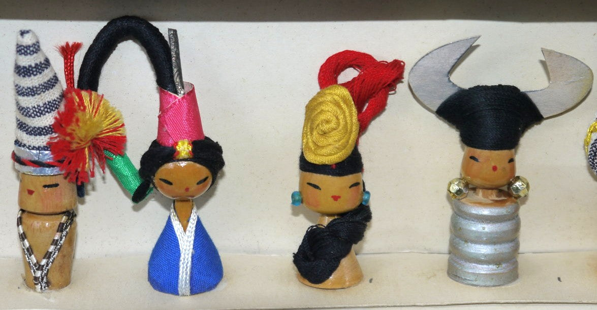 Bamboline folkloristiche Asiatiche-Epoca: anni 80