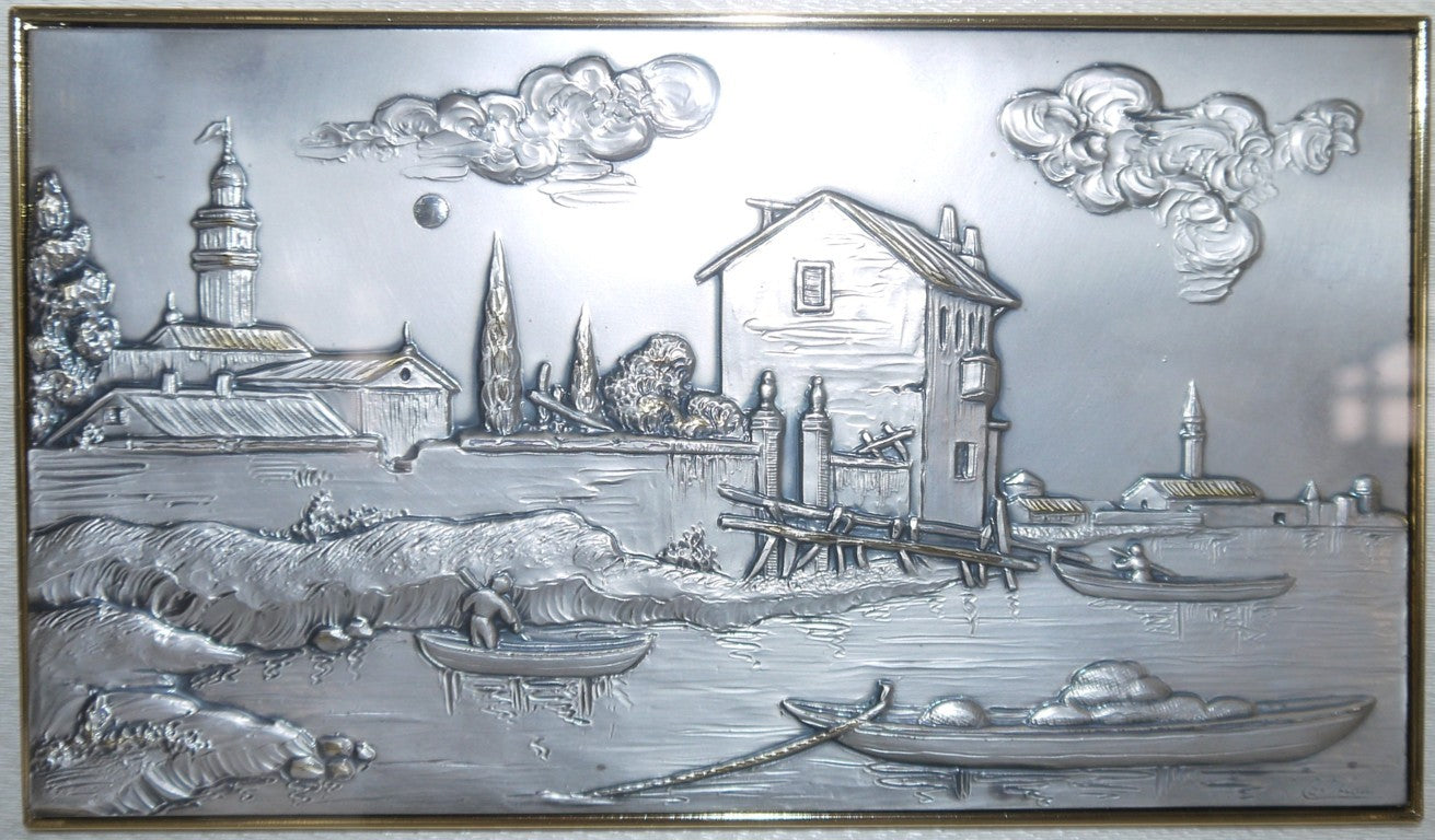 Paysage sur plaque d'argent de Castellani pour Acca-Epoca : 1999/2000