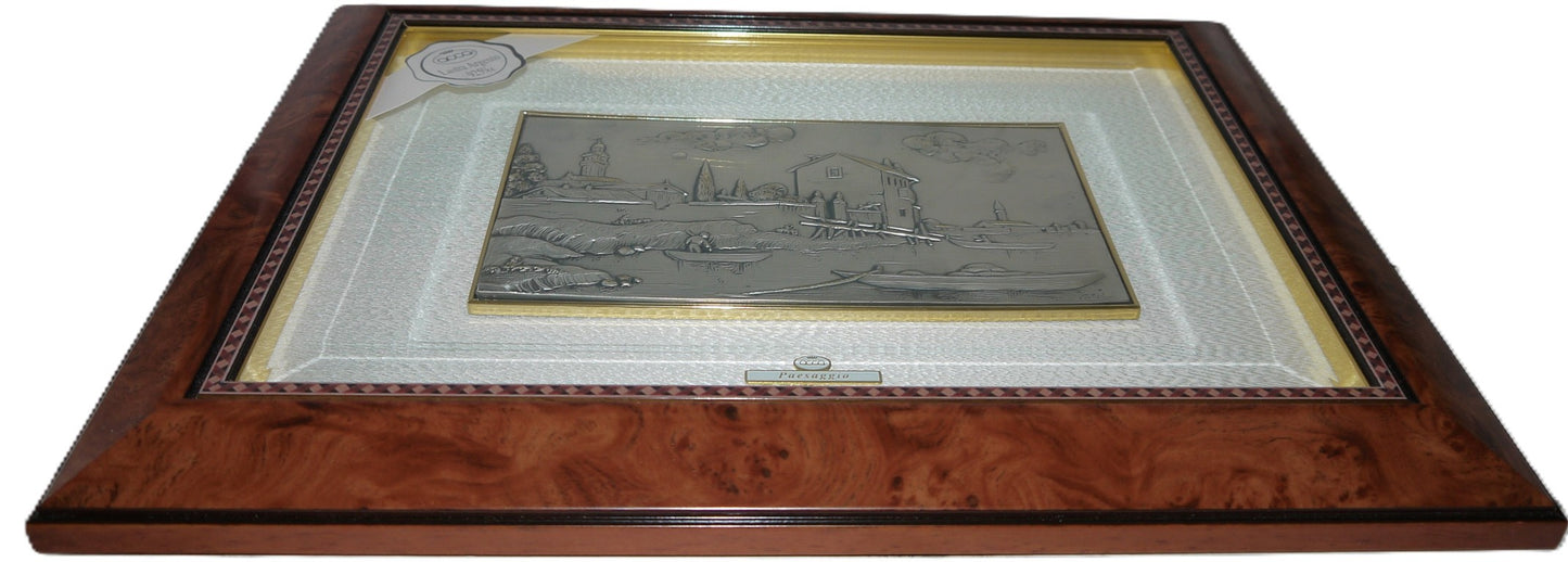 Paysage sur plaque d'argent de Castellani pour Acca-Epoca : 1999/2000