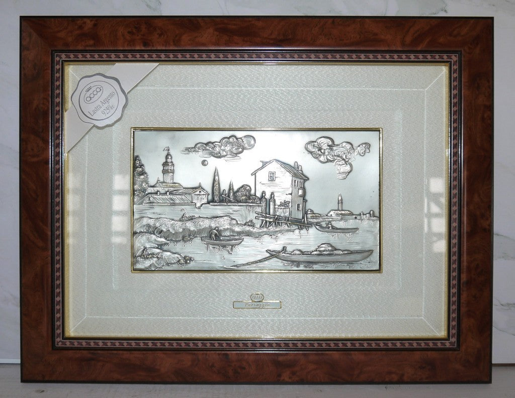 Paysage sur plaque d'argent de Castellani pour Acca-Epoca : 1999/2000