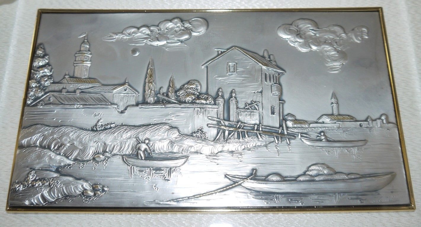 Paysage sur plaque d'argent de Castellani pour Acca-Epoca : 1999/2000