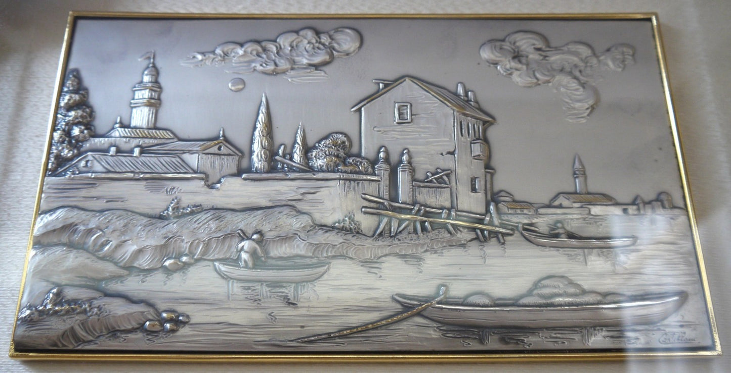Paysage sur plaque d'argent de Castellani pour Acca-Epoca : 1999/2000