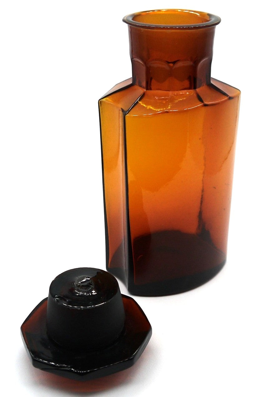 Antico contenitore/bottiglia Farmacia-Erboristeria-Epoca: anni 40/50