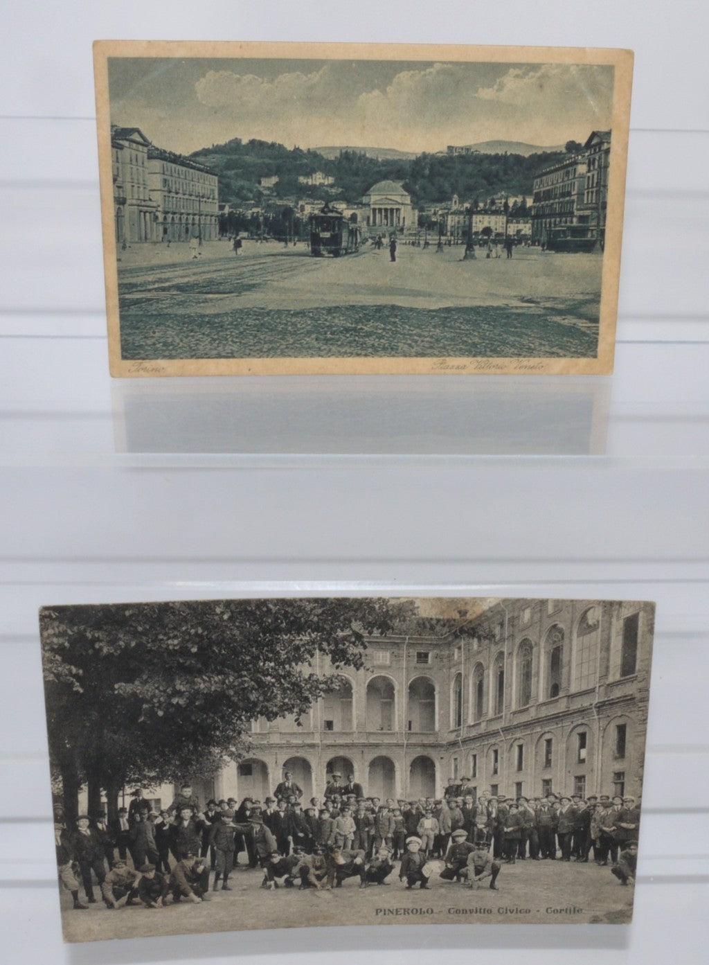 Lot de cartes postales anciennes - Italie - Voyage - Timbrées - 5 pièces - Période : 1910-1929