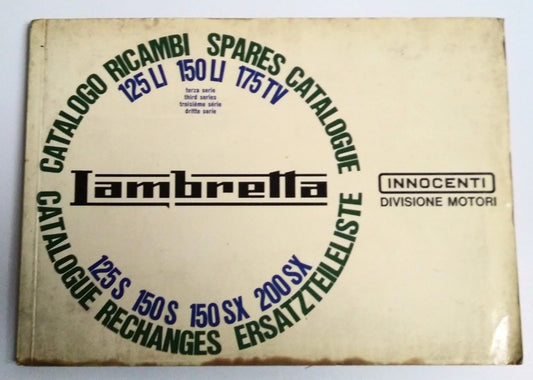 Catalogue de pièces détachées Innocenti Lambretta 125Li-150Li-175Tv - Période : 1967