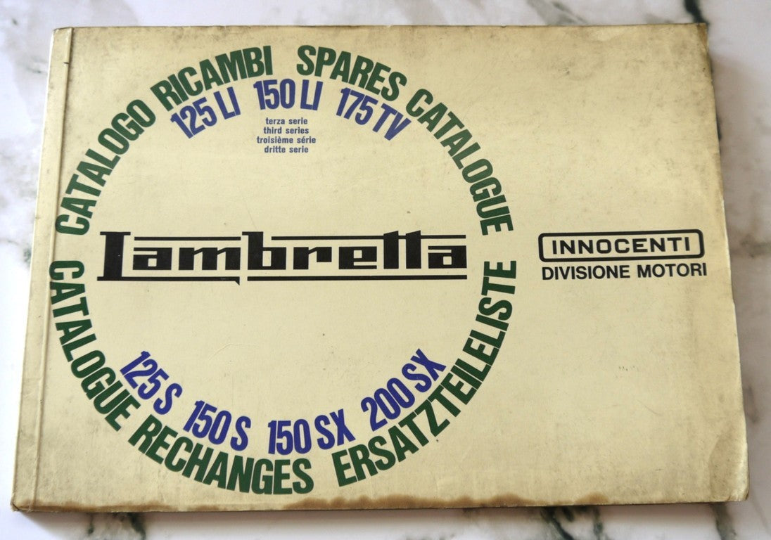 Catalogue de pièces détachées Innocenti Lambretta 125Li-150Li-175Tv - Période : 1967
