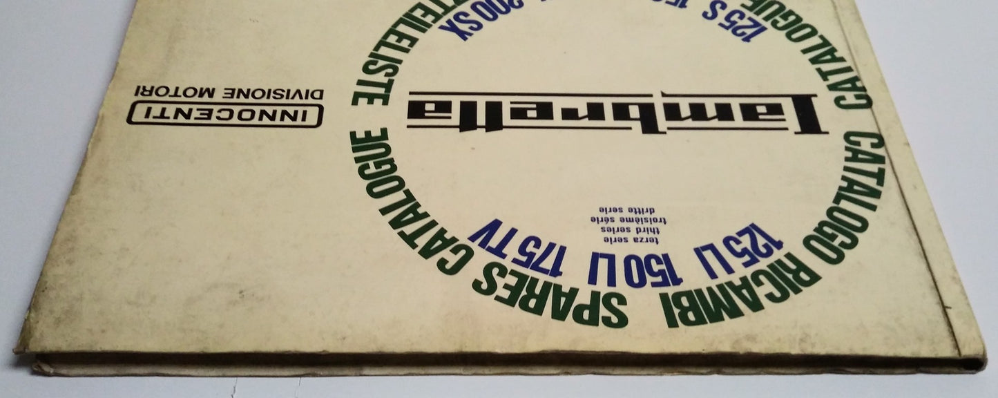 Catalogue de pièces détachées Innocenti Lambretta 125Li-150Li-175Tv - Période : 1967