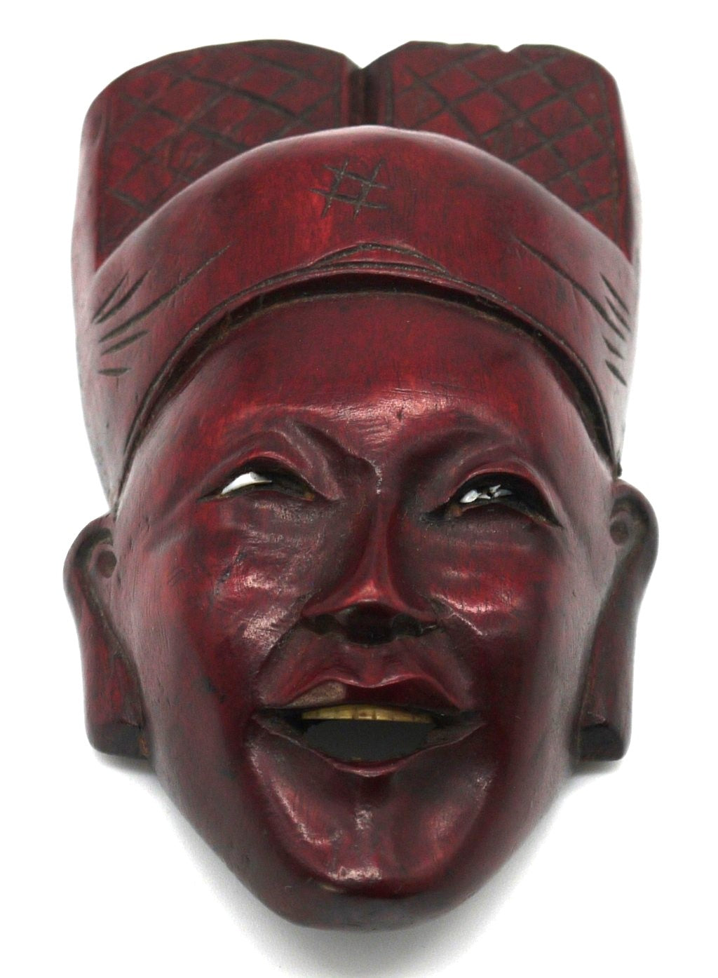 Maschere Cinesi realizzate a mano in legno di Palissandro-Epoca:1973