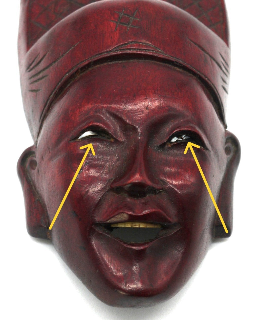 Maschere Cinesi realizzate a mano in legno di Palissandro-Epoca:1973