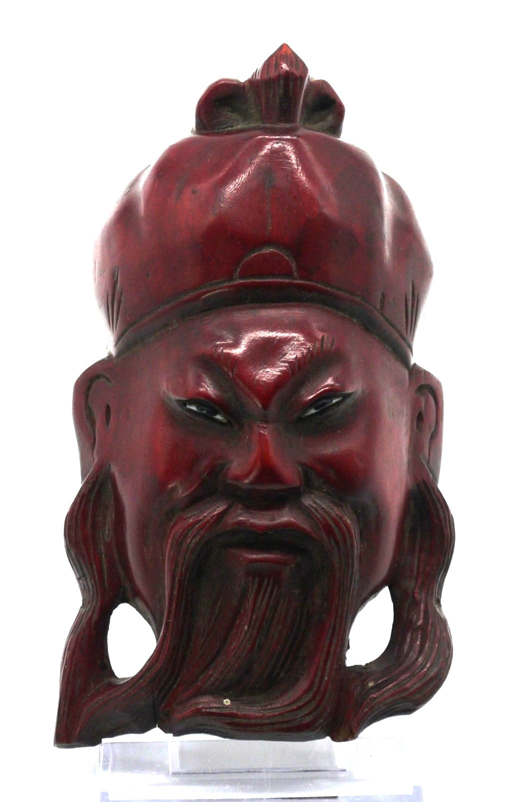 Maschere Cinesi realizzate a mano in legno di Palissandro-Epoca:1973