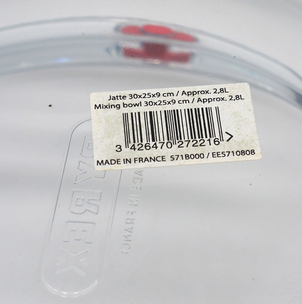 Pirofile Pyrex Set 2 – Rettangolare 3.9L + Semisfera 2.8L – Vetro Borosilicato – Epoca: 2000–2010