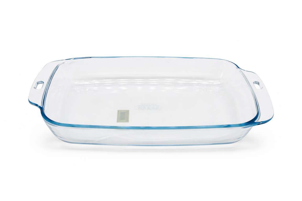 Set 2 pirofile Pyrex – Rettangolare 3.9L + Semisfera 2.8L vista totale teglia rettangolare