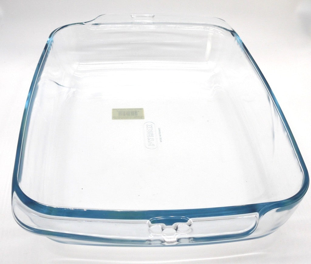 Pirofile Pyrex Set 2 – Rettangolare 3.9L + Semisfera 2.8L – Vetro Borosilicato – Epoca: 2000–2010
