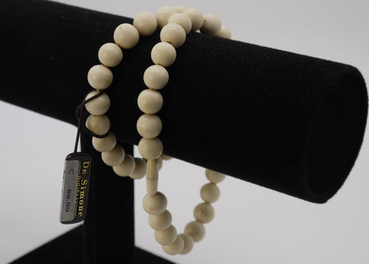 Collier fait main - Cornaline blanche - Ricorteka Precious par De Simone Gioielli