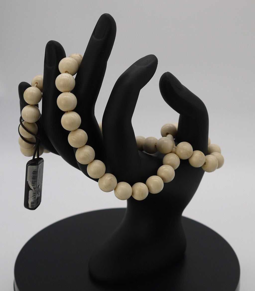 Collier fait main - Cornaline blanche - Ricorteka Precious par De Simone Gioielli