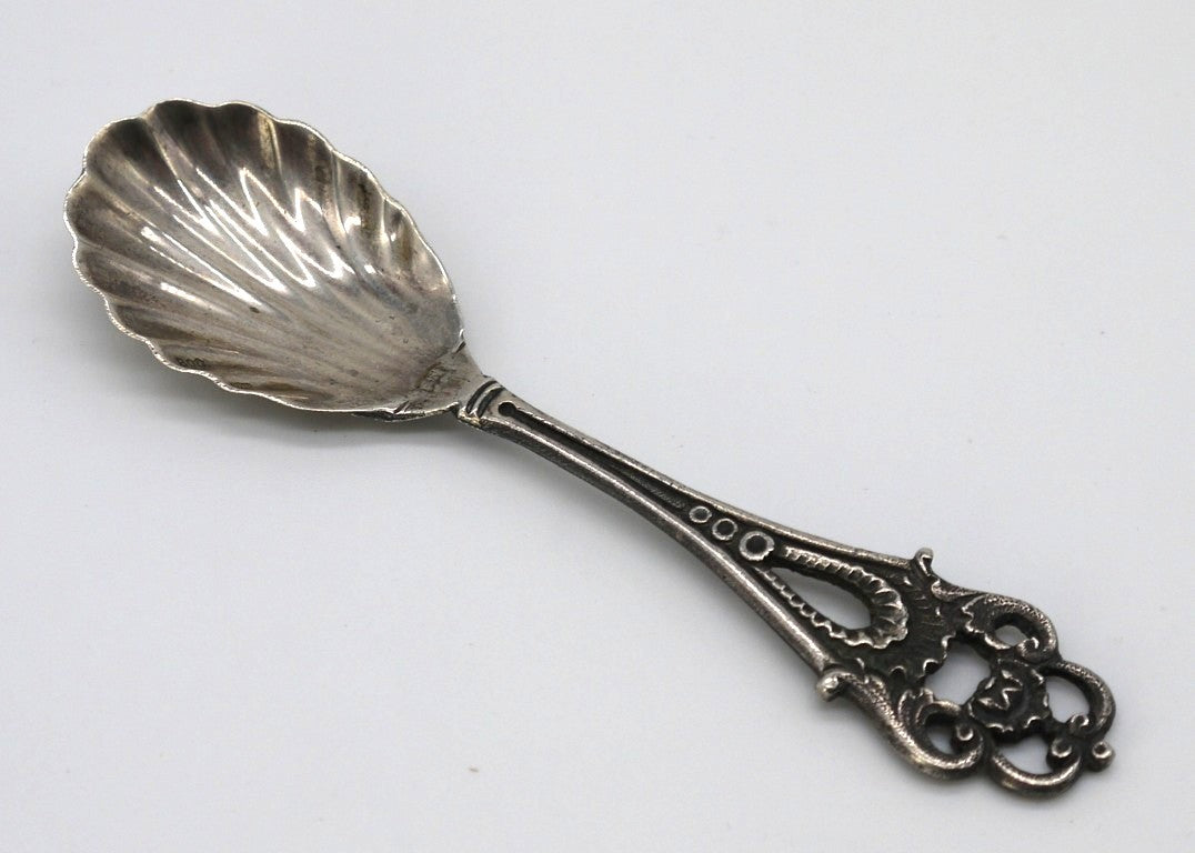 Cucchiaino da caffè a conchiglia -Argento/Silver-Inghilterra-Epoca:1880/1900