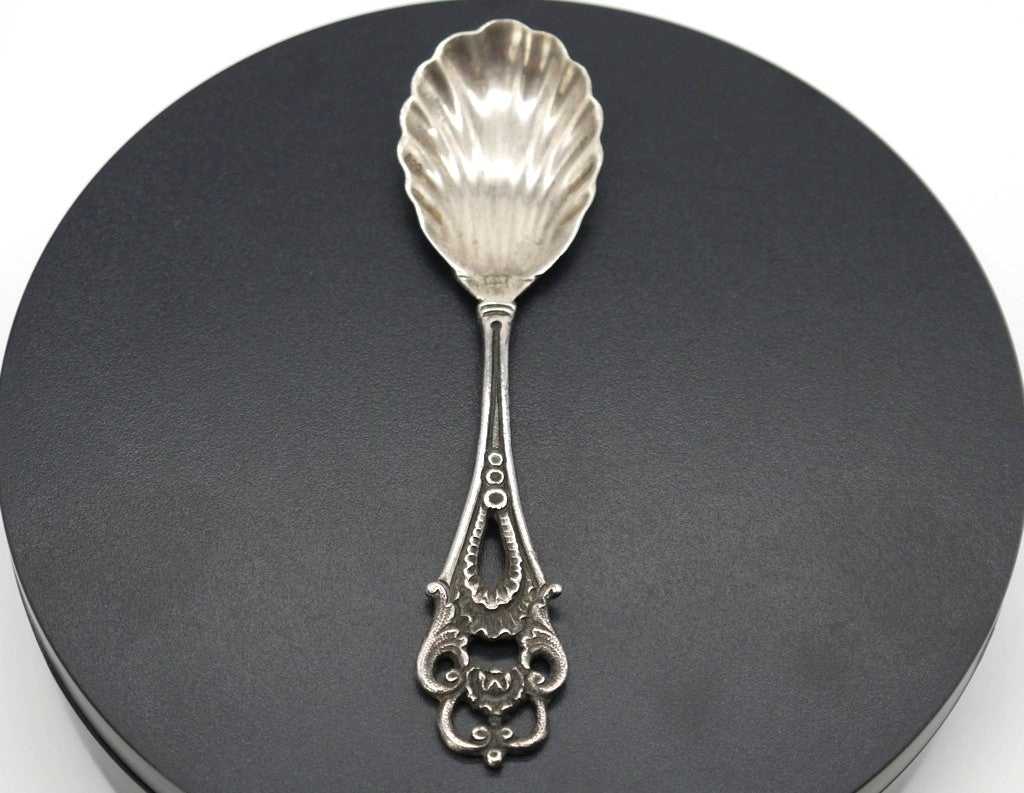 Cucchiaino da caffè a conchiglia -Argento/Silver-Inghilterra-Epoca:1880/1900