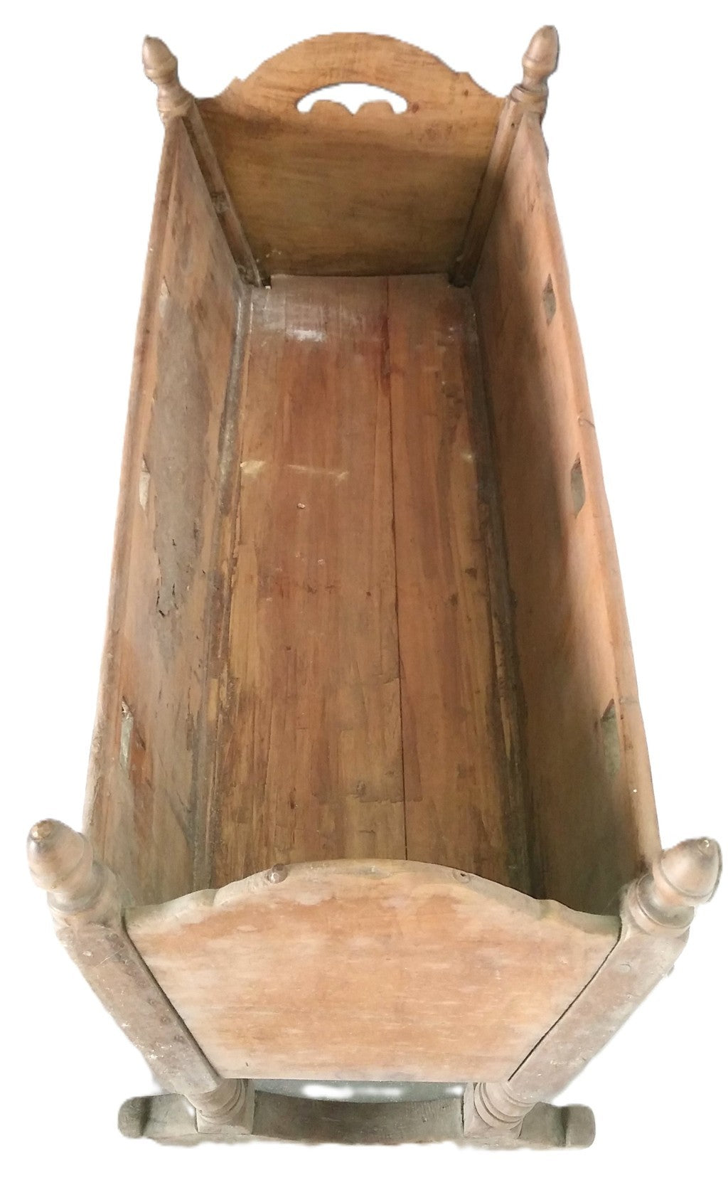 Culla in legno realizzata a mano Epoca:1920