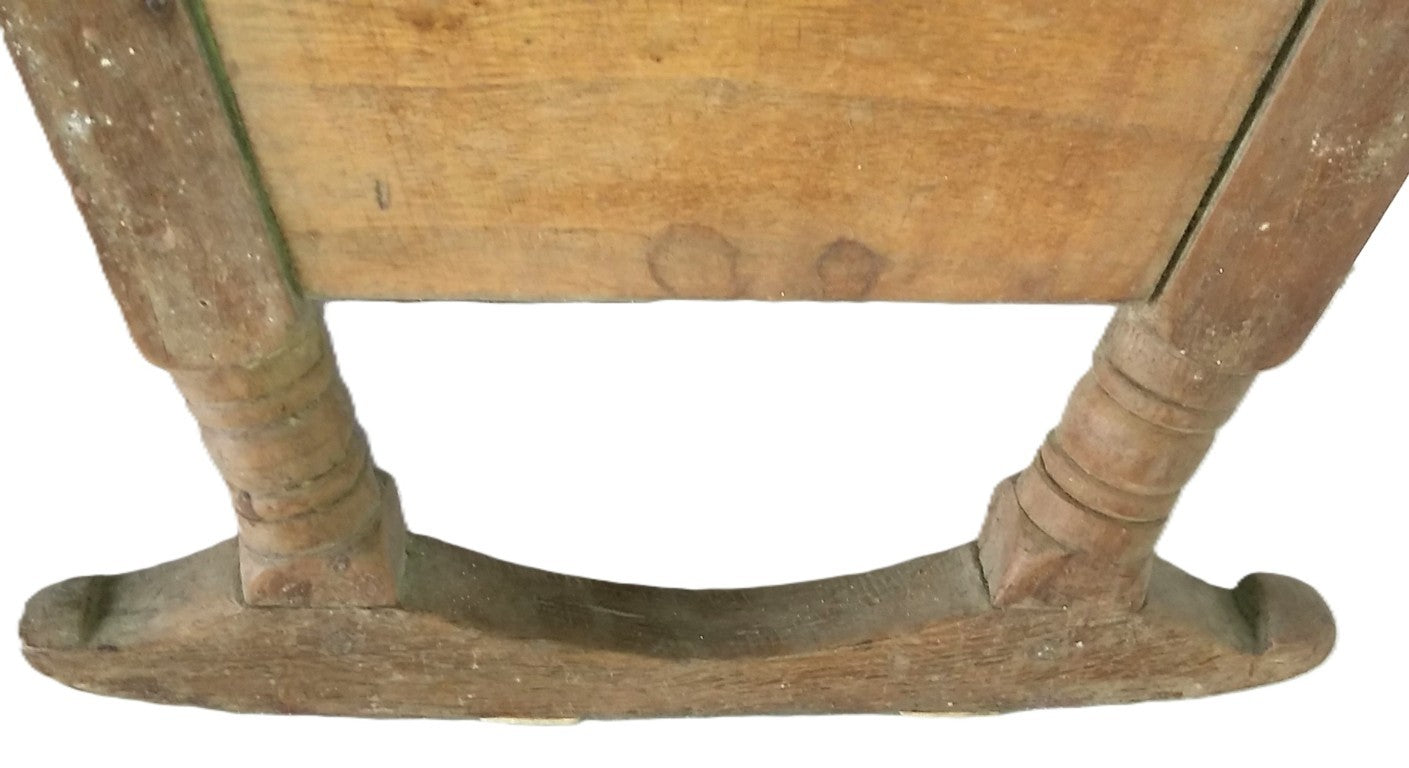 Culla in legno realizzata a mano Epoca:1920