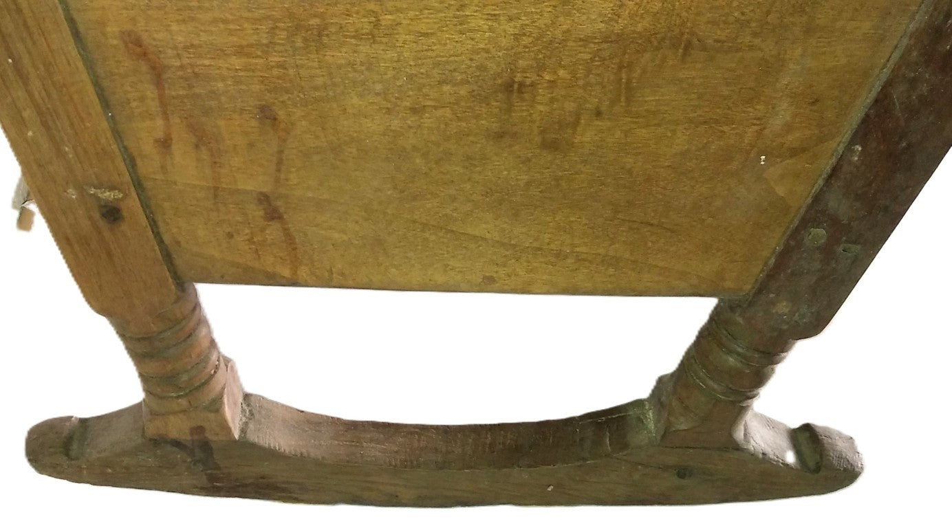 Culla in legno realizzata a mano Epoca:1920