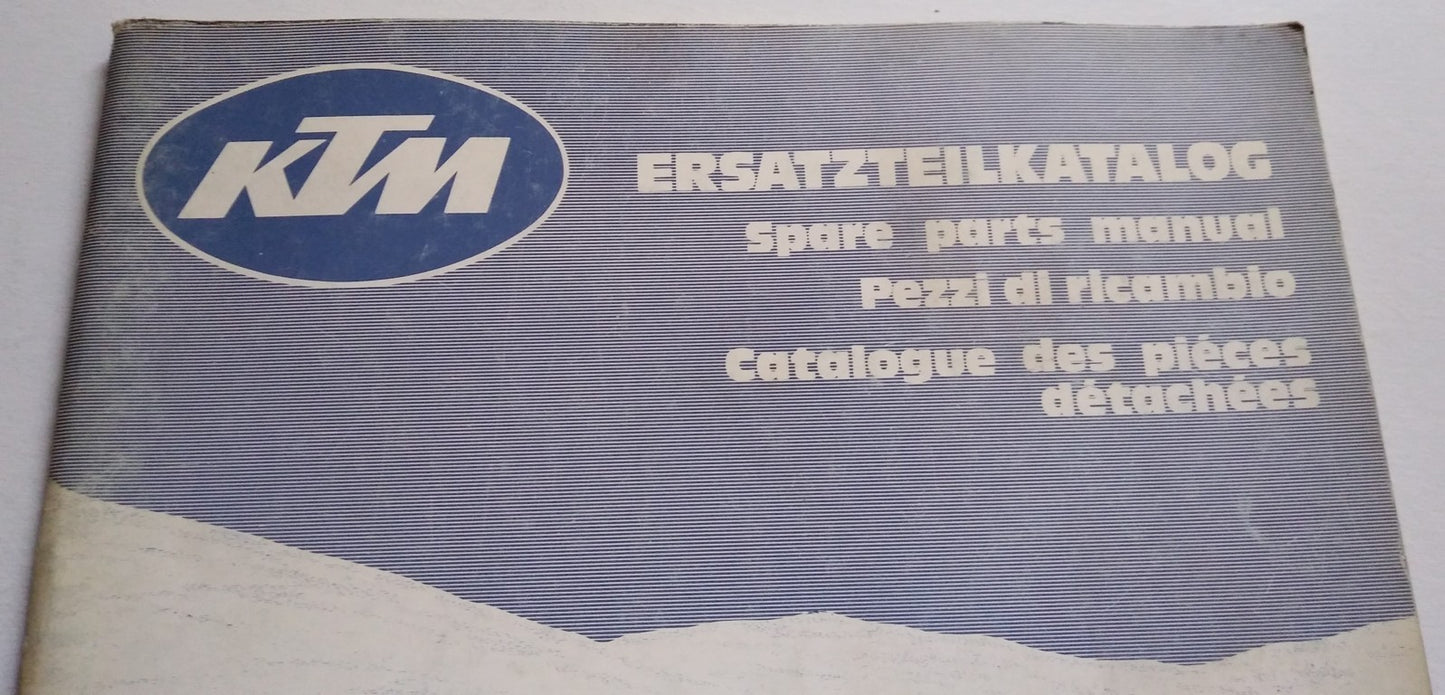 Catalogue de pièces détachées d'origine KTM MC80-GS80 - Période : 1979