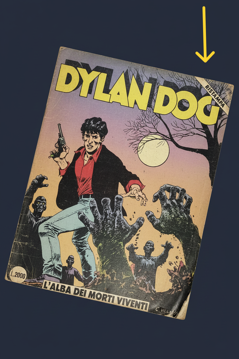 Dylan Dog - L'Indagatore dell'Incubo Collezione parziale dettaglio numero 1 ristampa