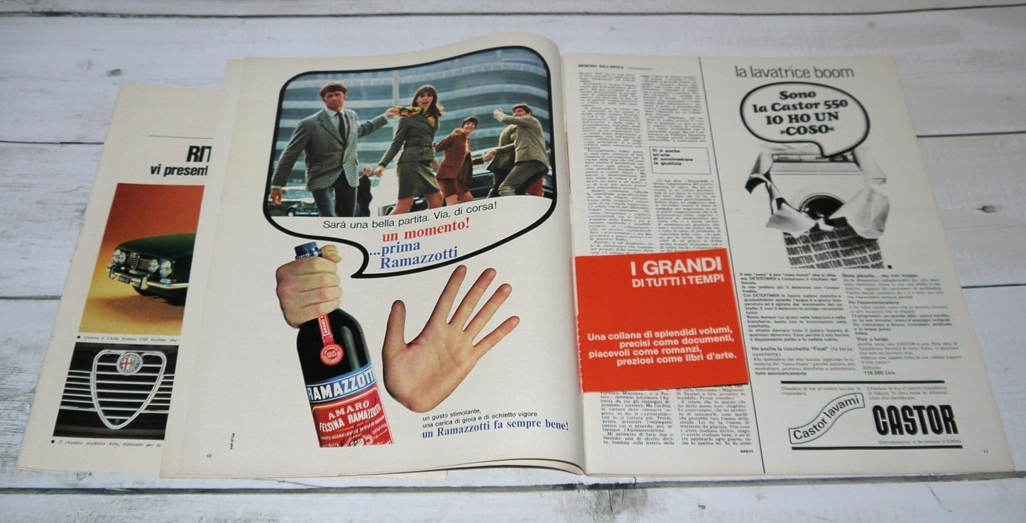 "EPOCA" magazine with "EPOCA-AUTO" supplement - Alfa Romeo 1750 - Period: 1968