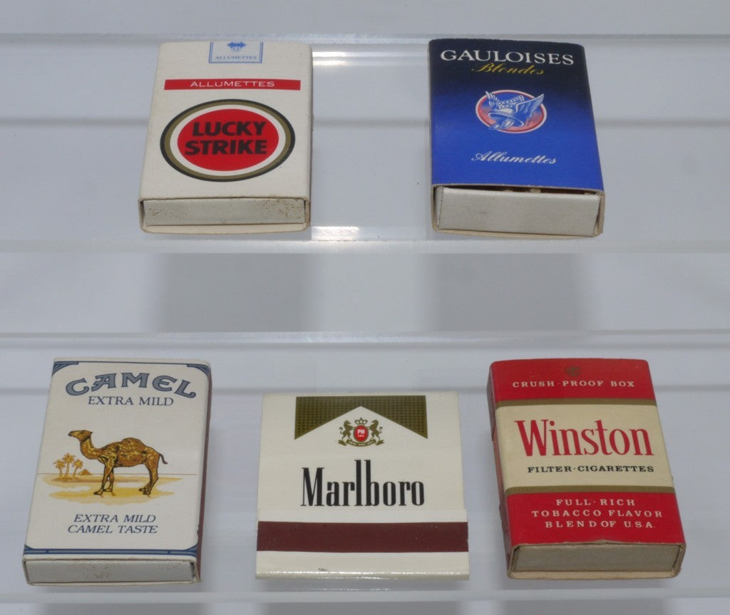 Set of 2 Vintage Matchboxes - Cigarette Manufacturers - 5 pcs - Period: 1970s/80s/90s